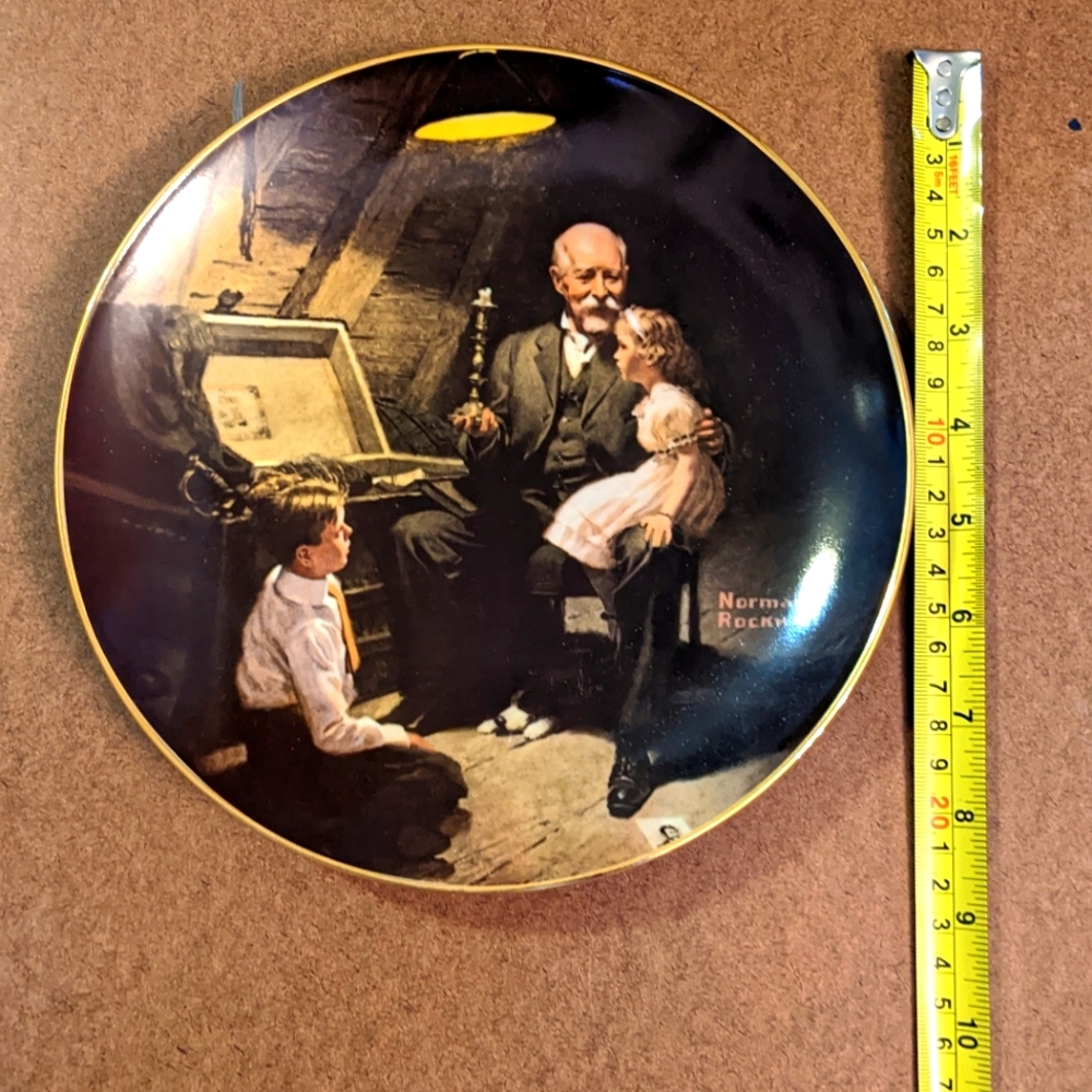 Norman Rockwell China Plate Decor